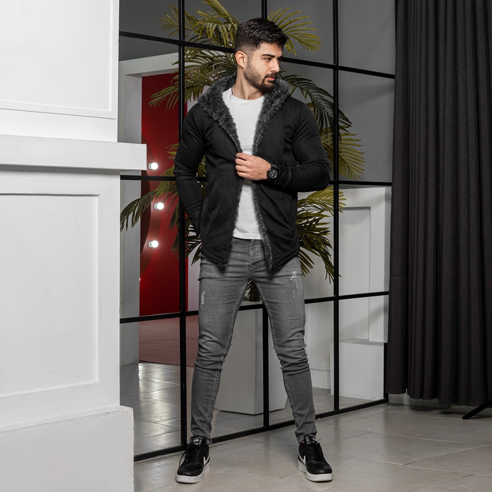 شنل خز سفید مردانه مدل Venit