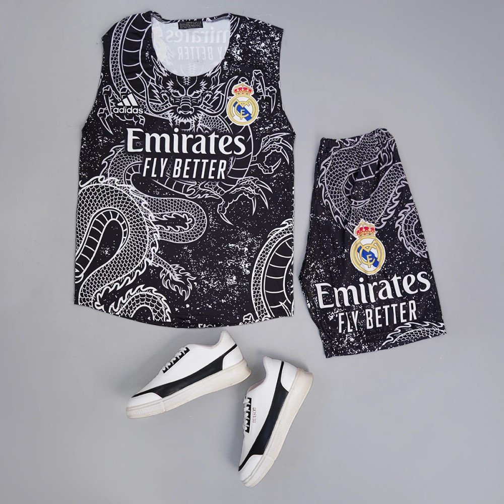 ست رکابی شلوارک مردانه طرح اژدها