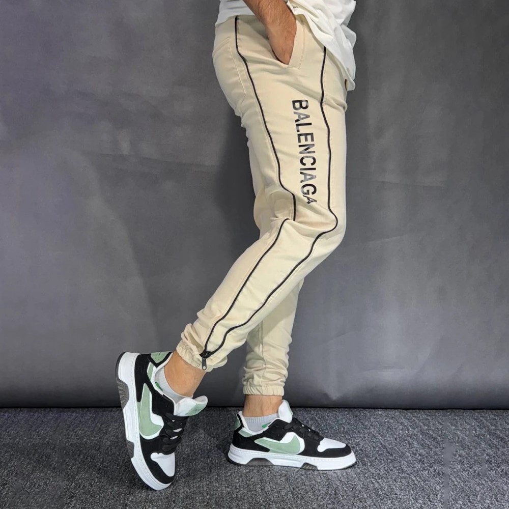 شلوار مردانه بالنسیاگا 3 نوار مدل تمام زیپ ( در 3 رنگبندی )