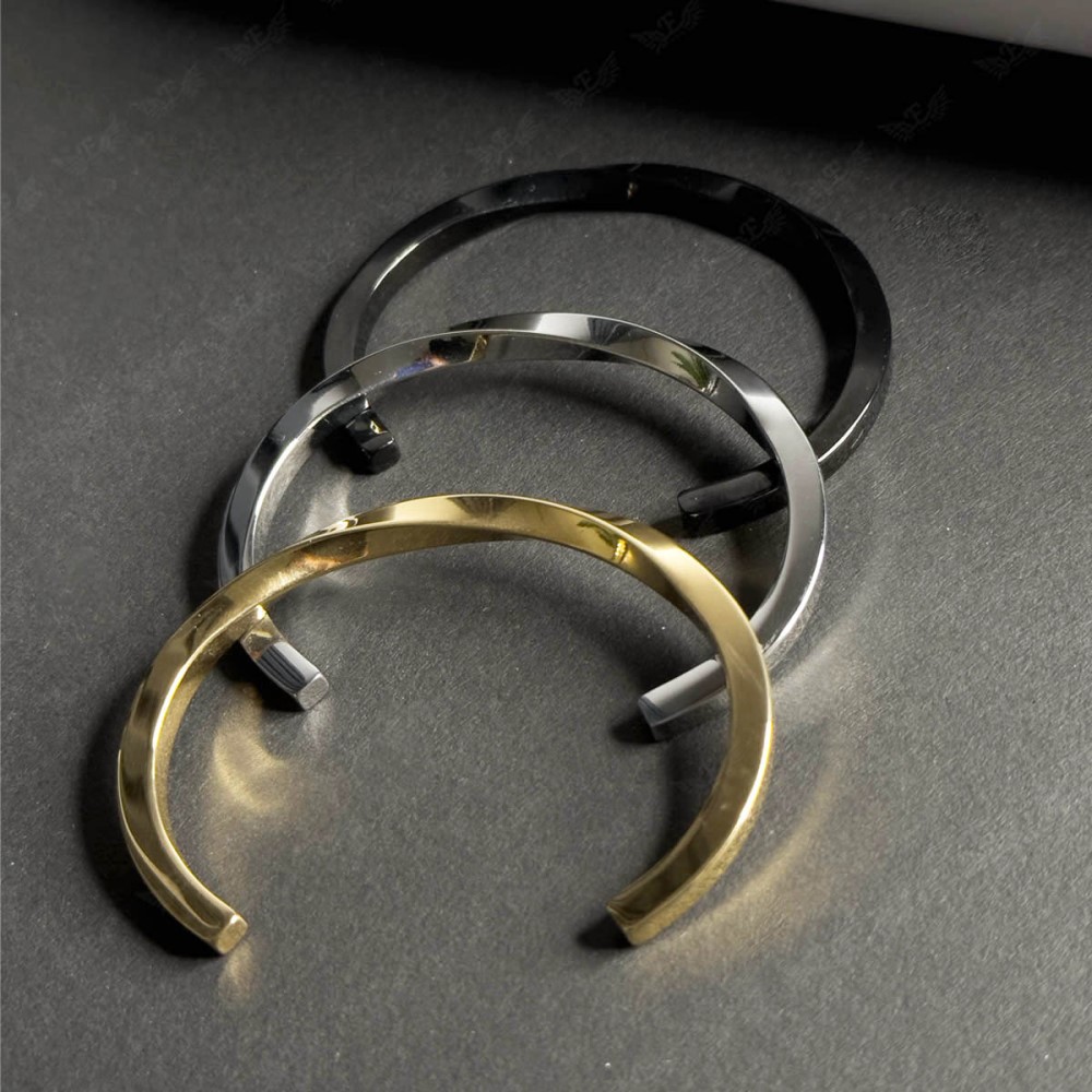 بنگل مردانه مدل پیچ خورده ( در 3 رنگبندی )