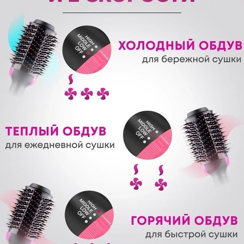 سشوار برس دار حالت دهنده مدل One step