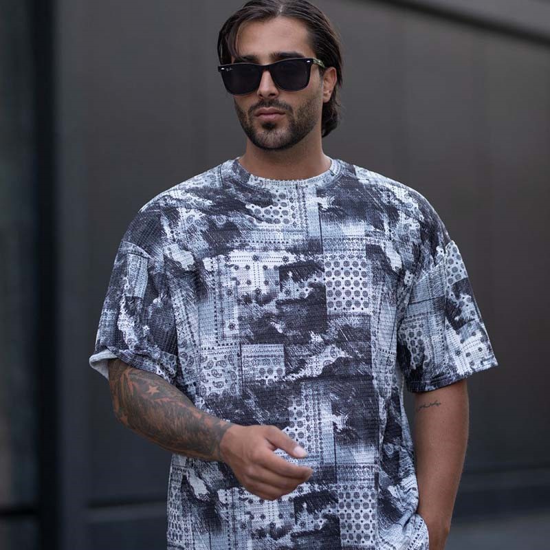 تیشرت مراکشی چاپی مردانه مدل Ramin ( در 6 رنگبندی )