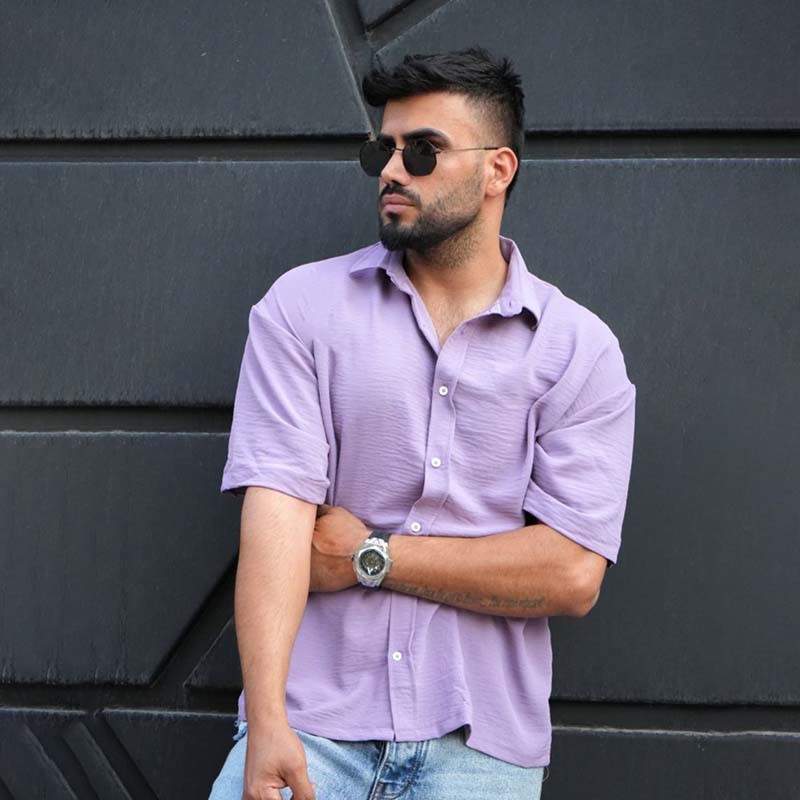 پیراهن آستین کوتاه مردانه مدل باکسی ( در 5 رنگبندی )