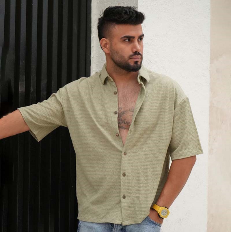 پیراهن مردانه باکسی سوزنی ( در 5 رنگبندی )