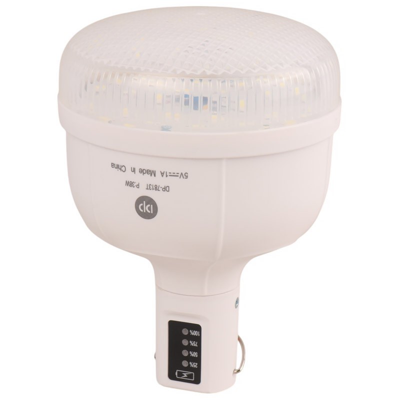 لامپ آویزدار شارژی DP-7813T همراه با پنل خورشیدی