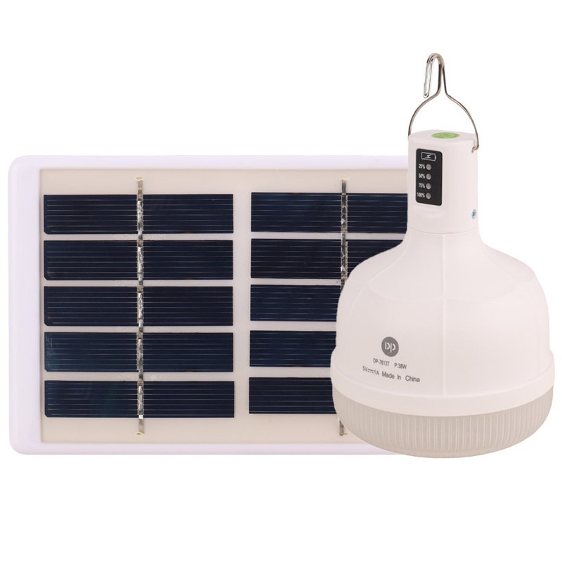لامپ آویزدار شارژی DP-7813T همراه با پنل خورشیدی