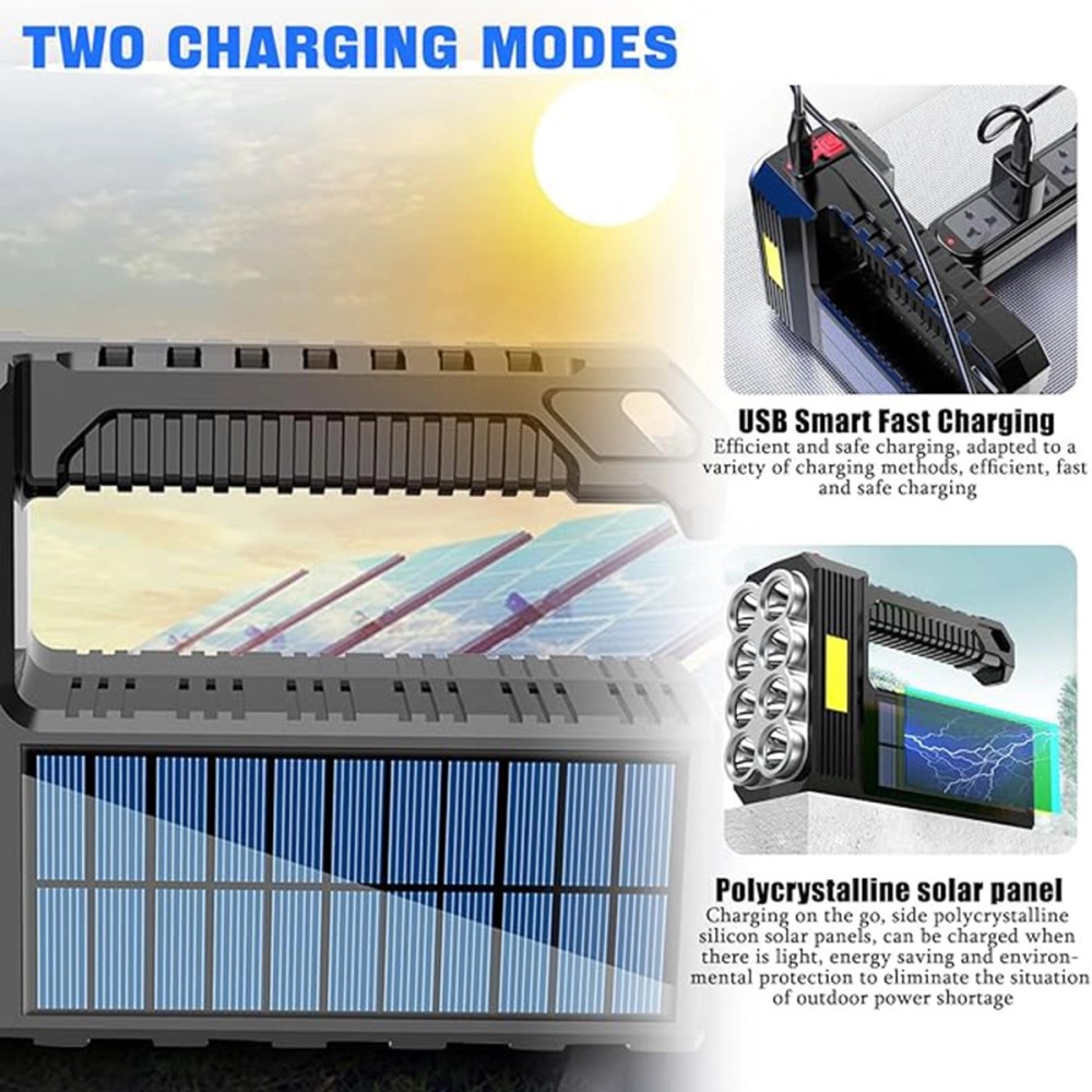 چراغ قوه چندکاره خورشیدی