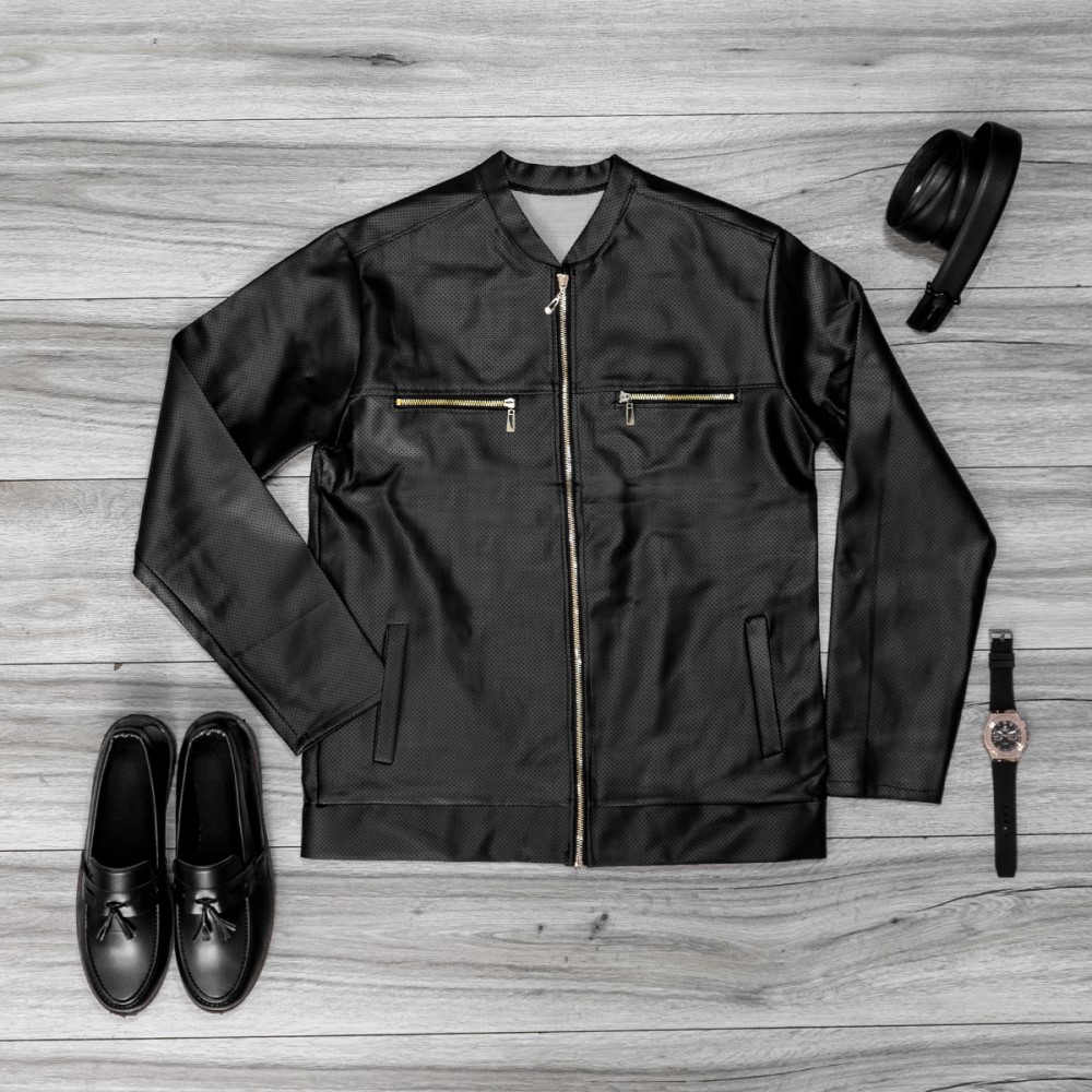 کاپشن چرم مردانه مدل SERGIO