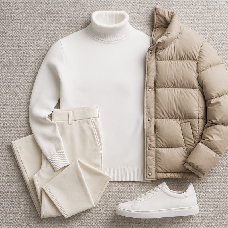 پلیور بافت یقه اسکی مردانه مدل Ersan ( در 2 رنگبندی )